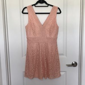 Formal Pink Lace Dress